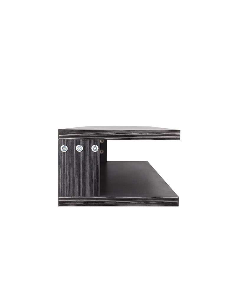 Bench - Grey/black styling shelf