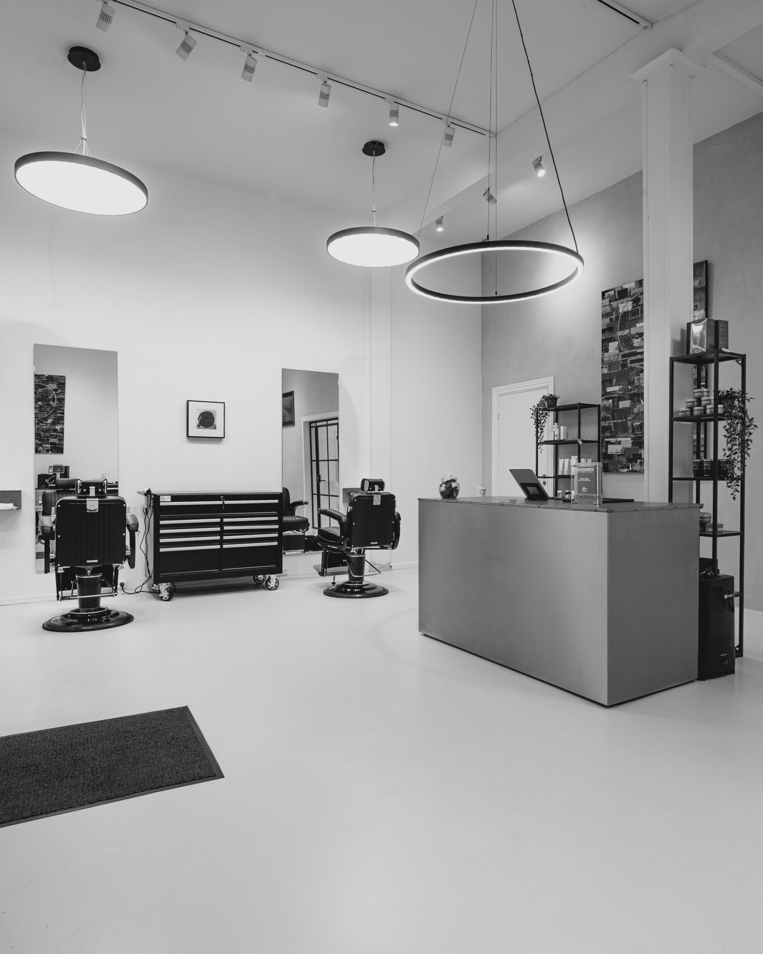 Sun LED - Black round salon light - Ø80cm