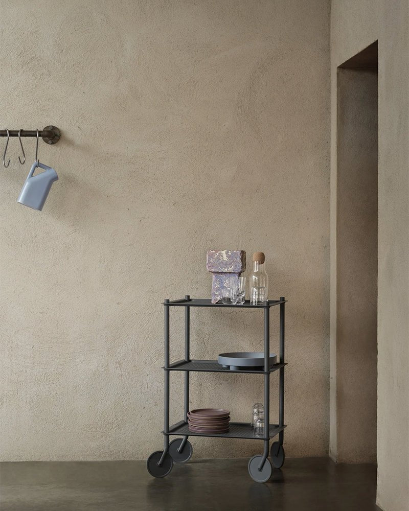 Flow large - Gray trolley - Perforated metal