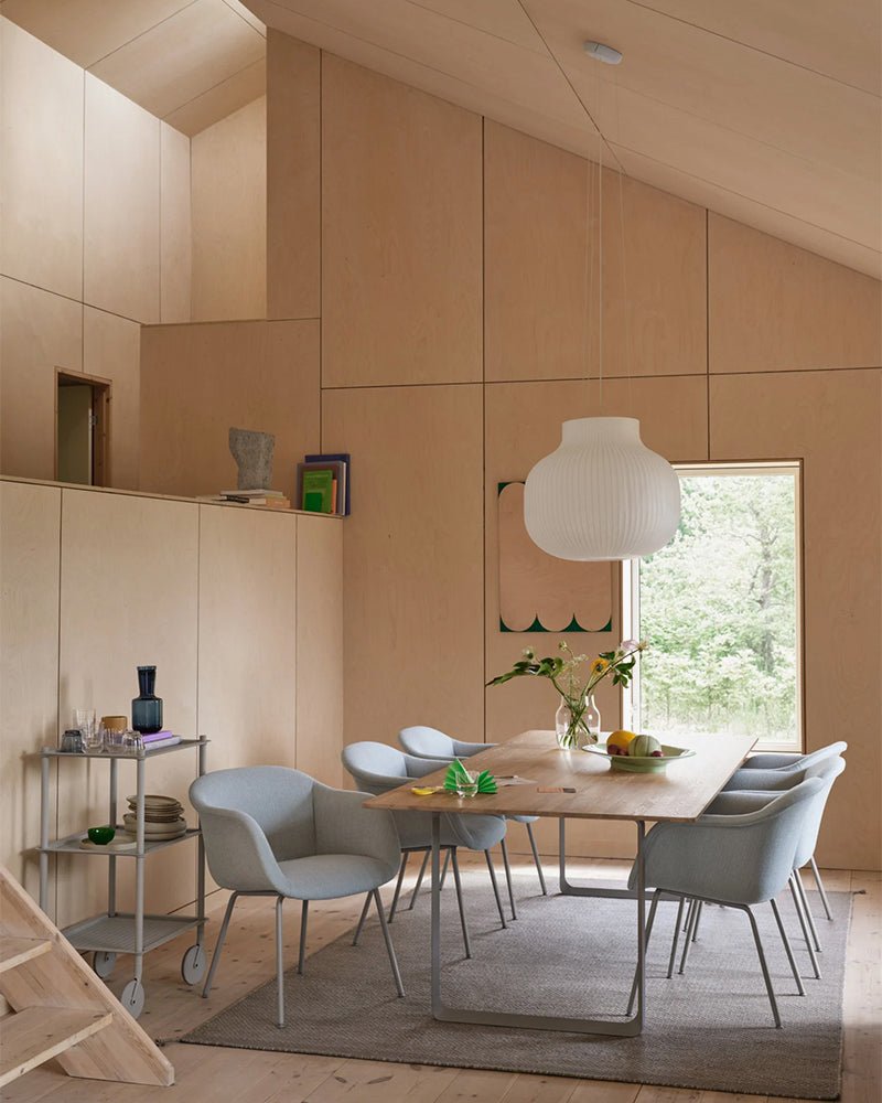 Flow Large - Light grey trolley - Perforated metal