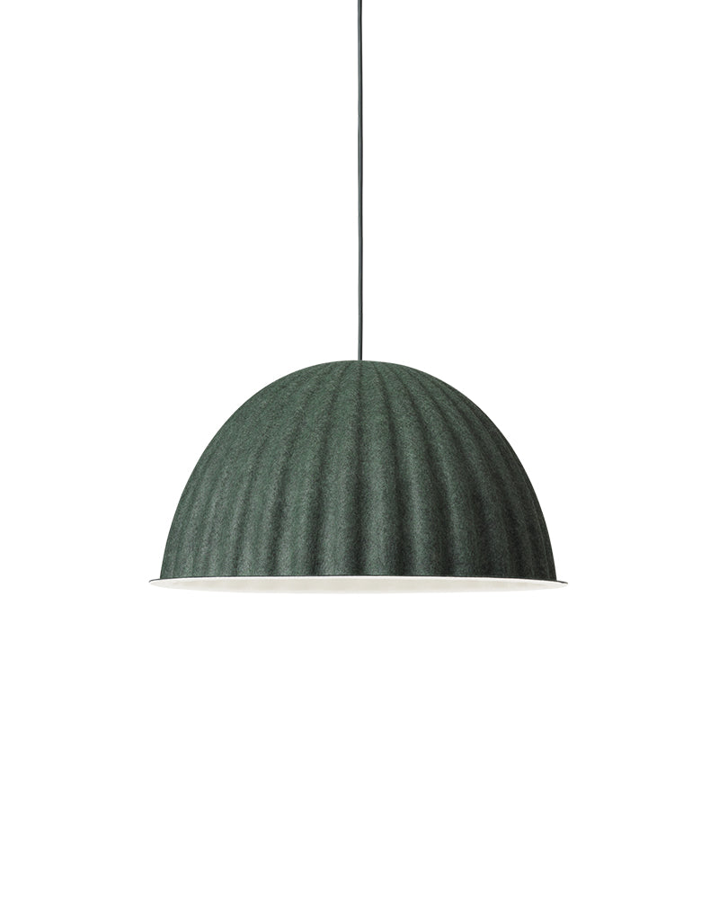 Under the bell - Dark green pendant lamp