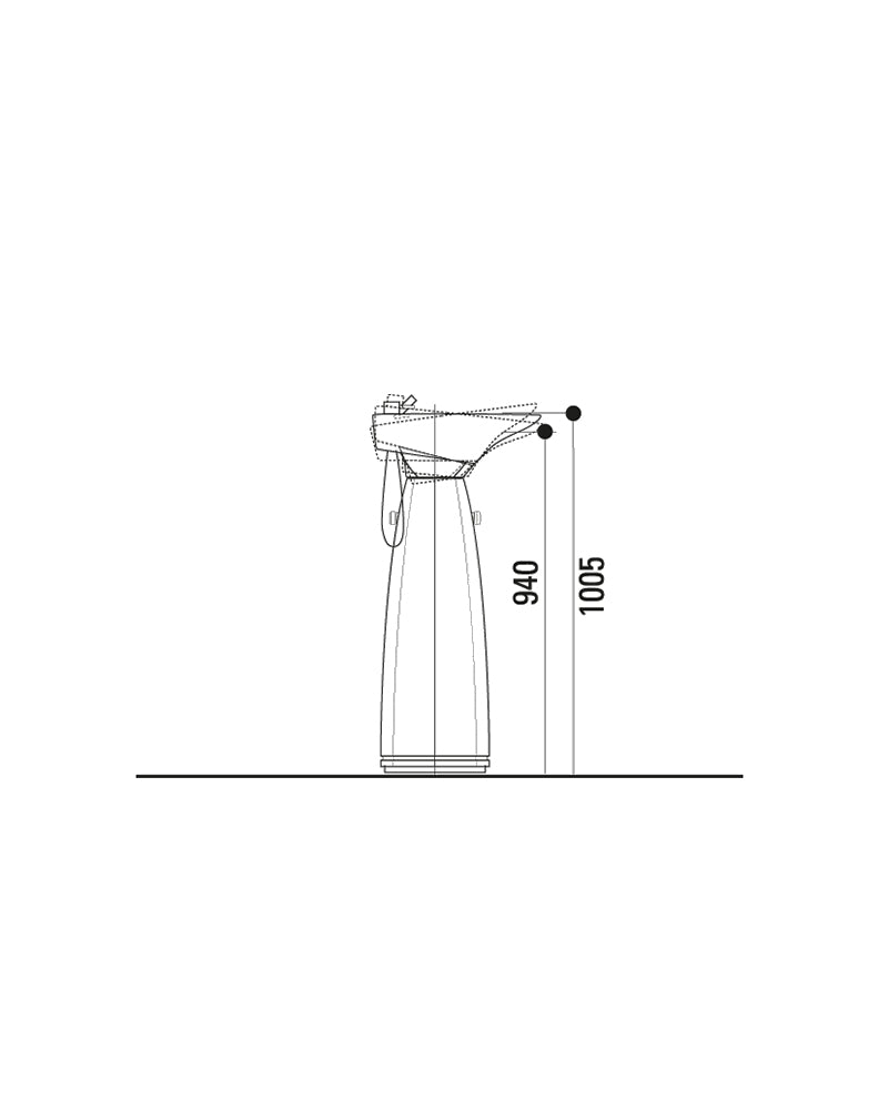 Contura Form PLUS - Black pedestal sink