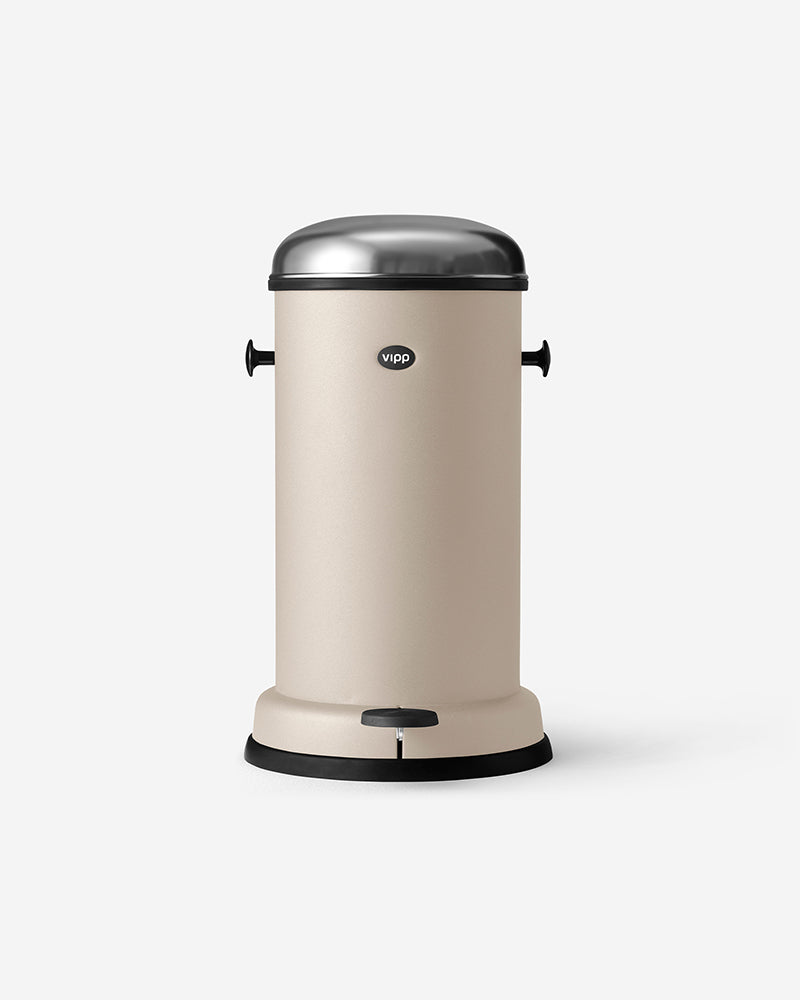Vipp15 - Waste bin in beige