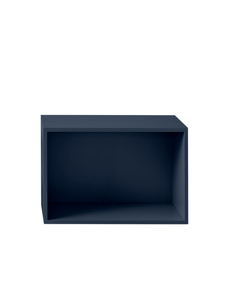 Stacked - Blue bookcase without door - Small