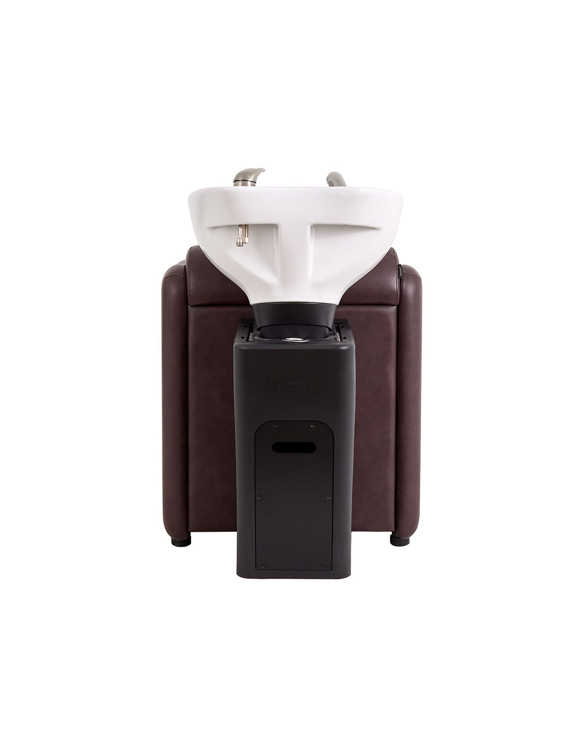 Ava Merlot - Bac de lavage brun avec mitigeur chromé