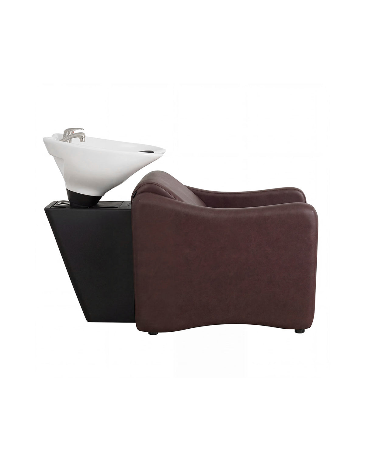 Ava Merlot - Bac de lavage brun avec mitigeur chromé