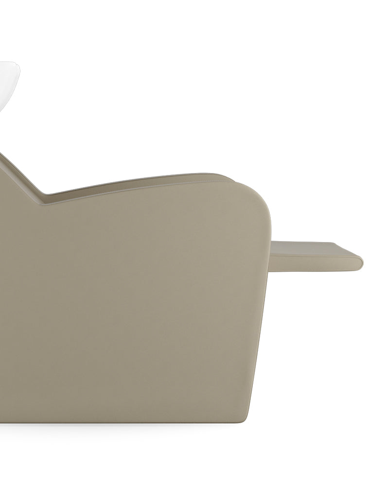 Fredda - Beige massage basin - Black basin