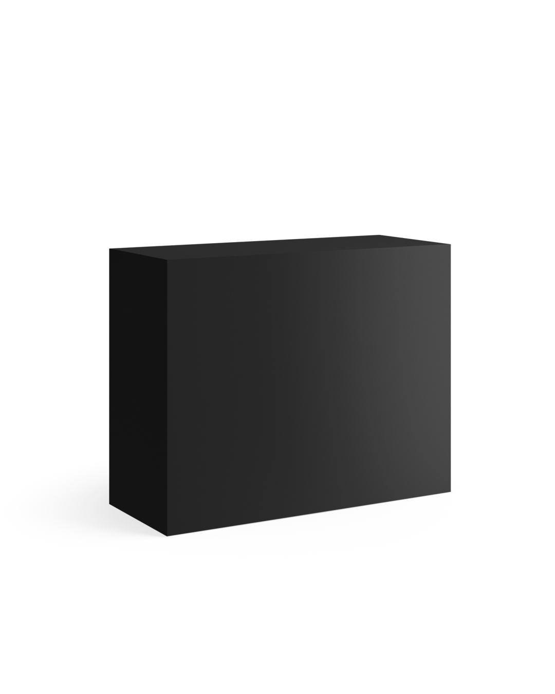 Welcome - Black reception desk - 110cm