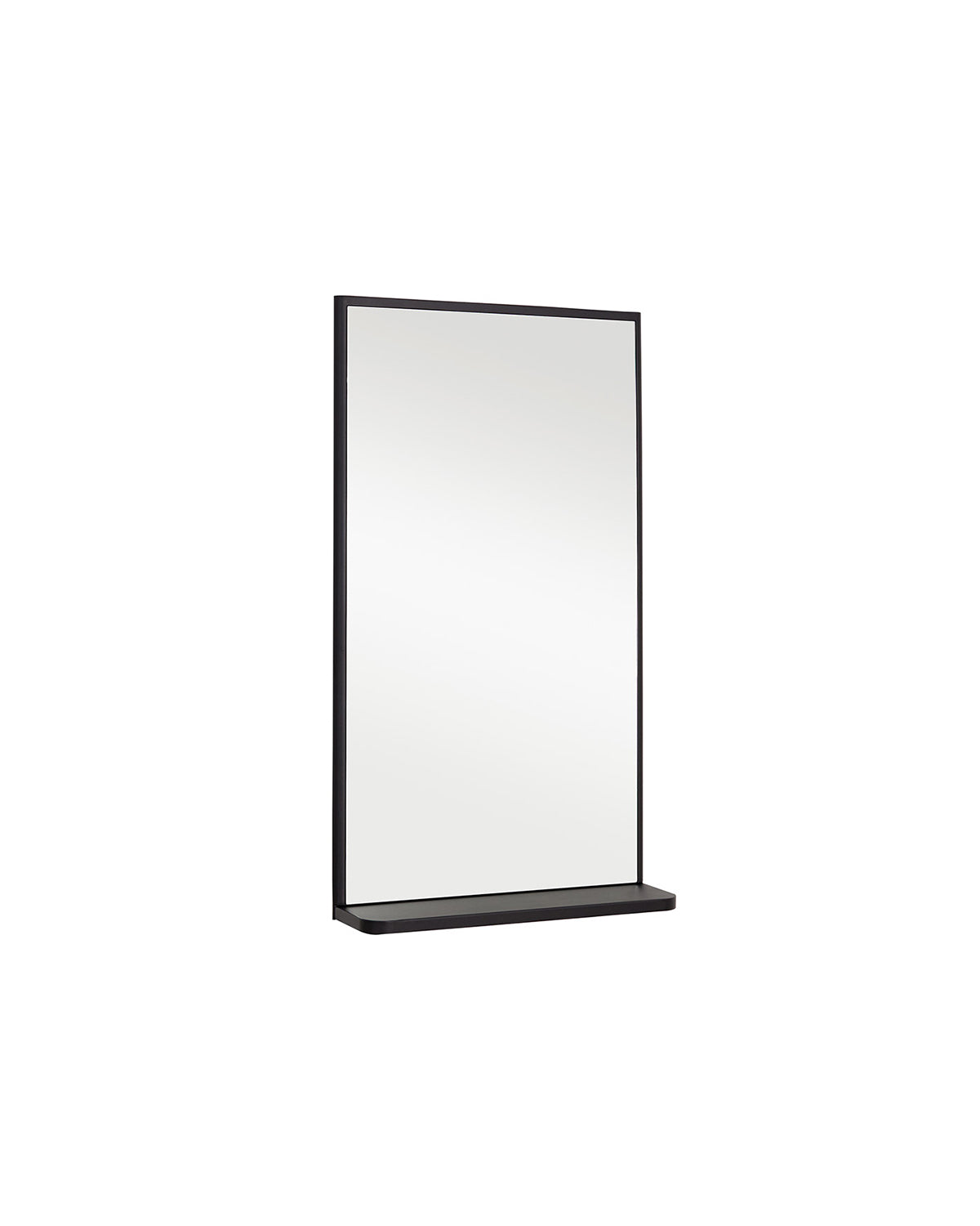 Ombre - Miroir de coiffure noir avec étagère