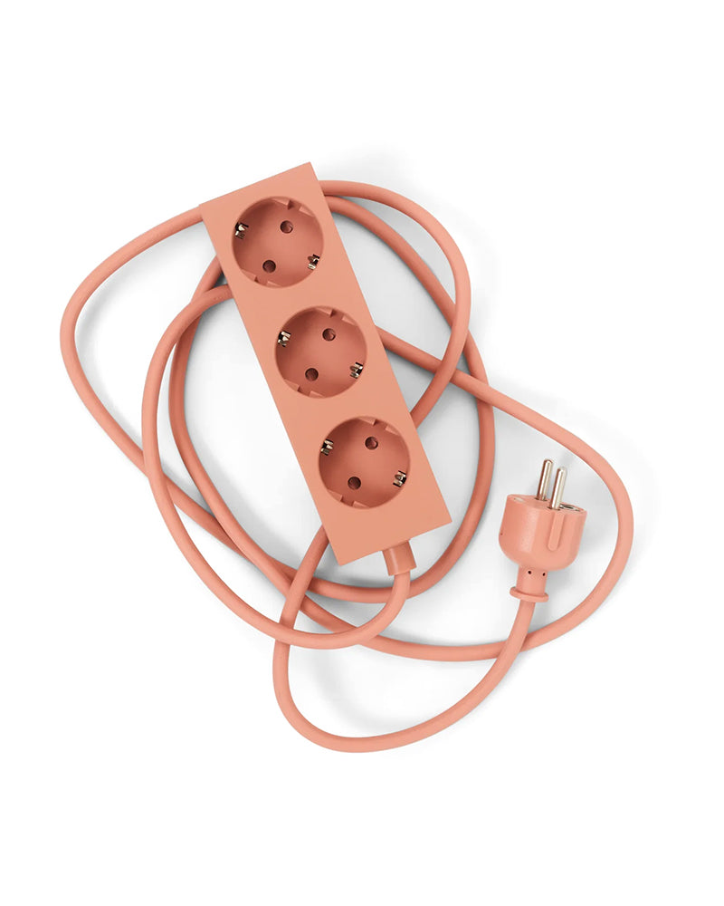 Power Bar Dusty Rose - Rose extension cord - 5 meters
