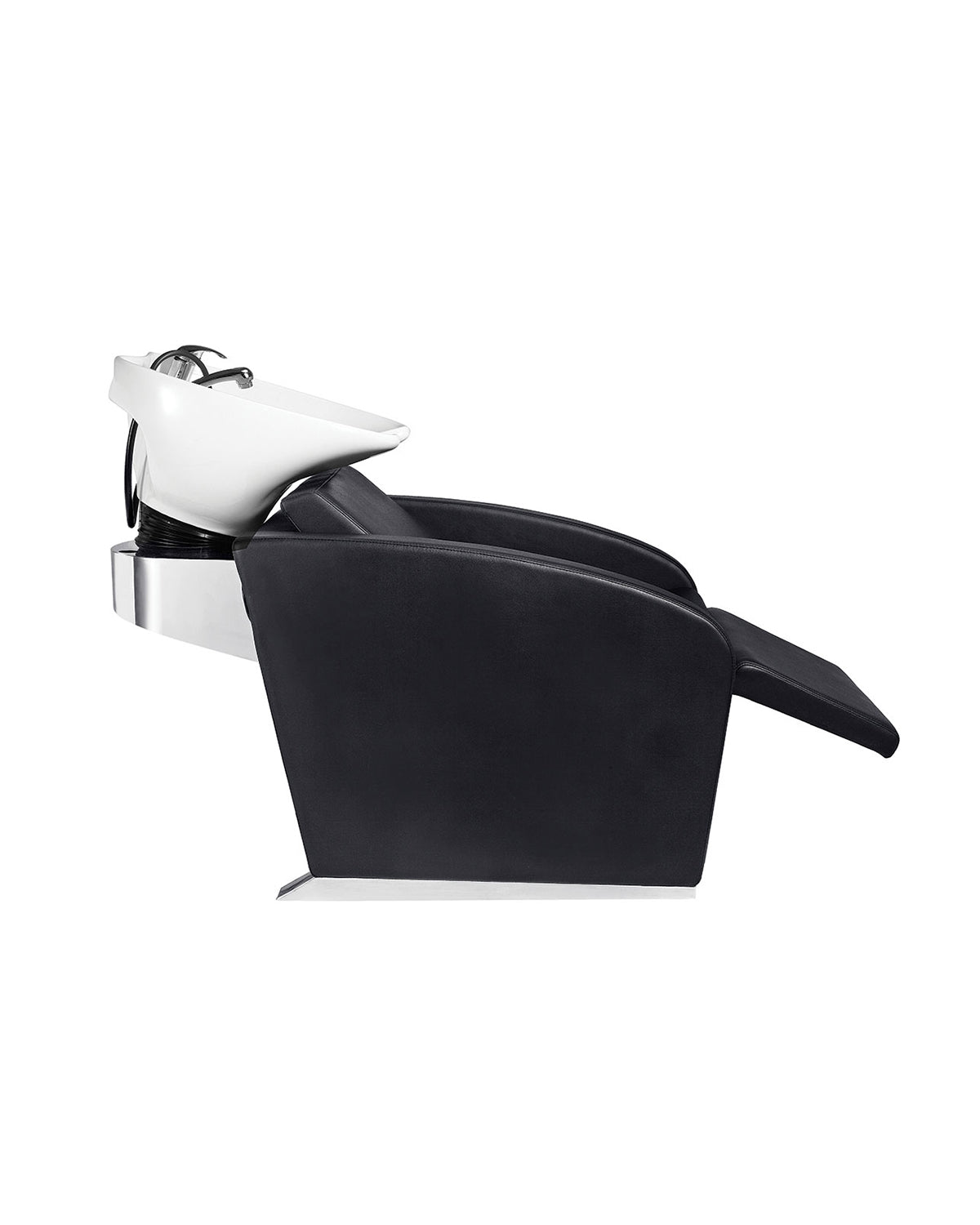 Ralph - Bac de lavage noir avec cuvette blanche