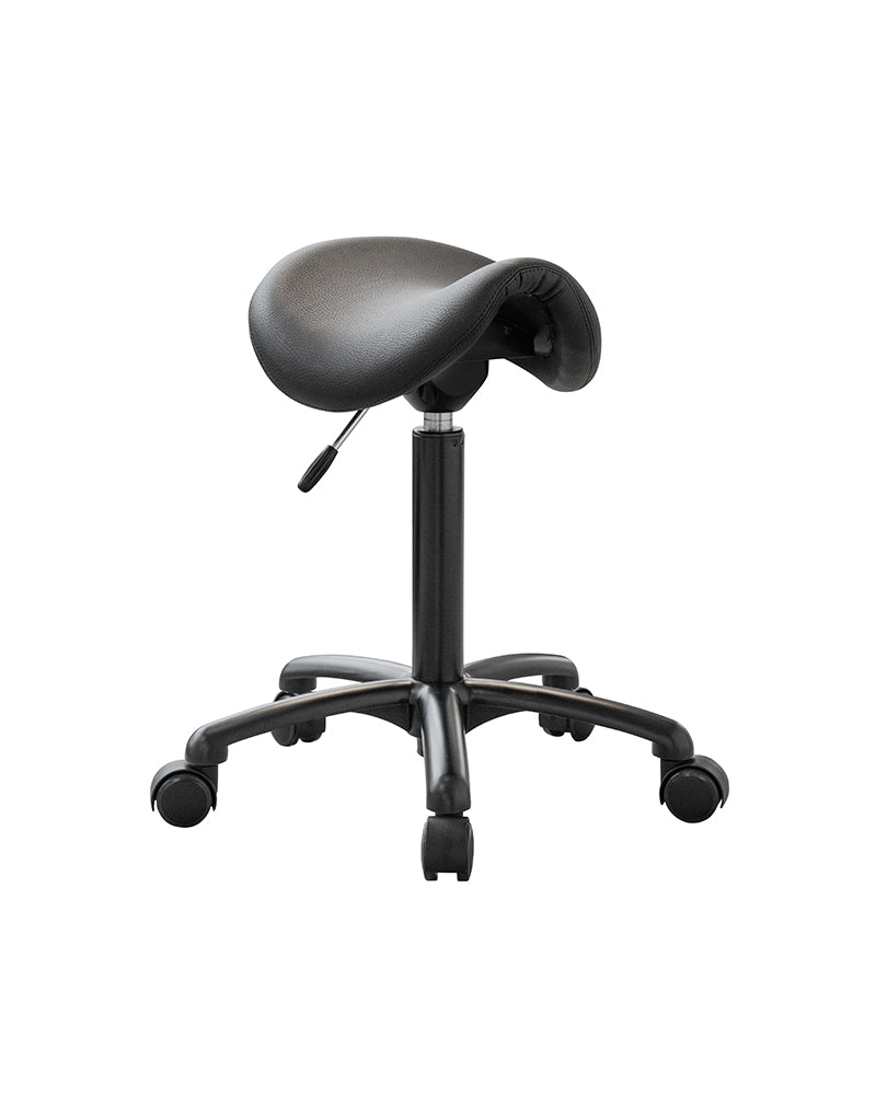 Stella saddle stool black