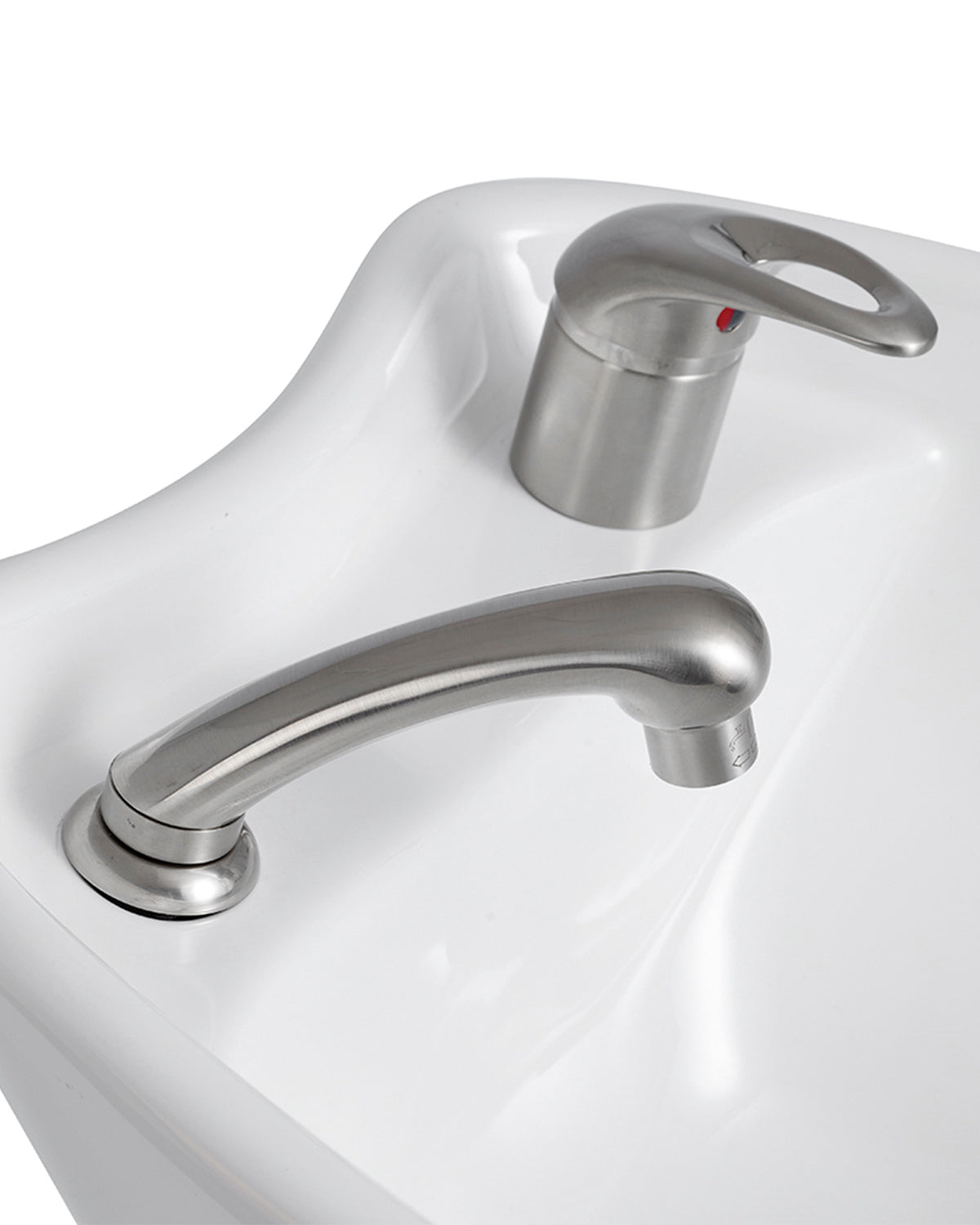 Vespa Merlot - Bac de lavage brun avec cuve blanche