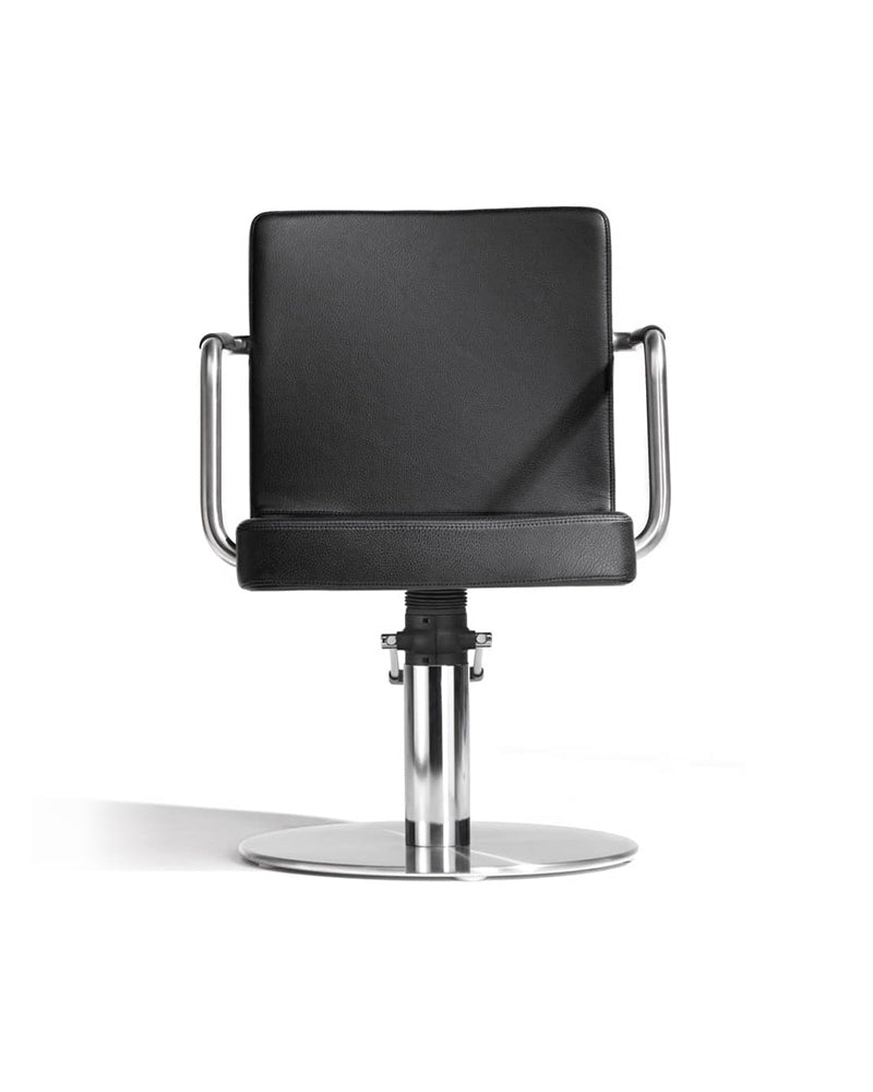 Brother - Black styling chair with chrome O-Base