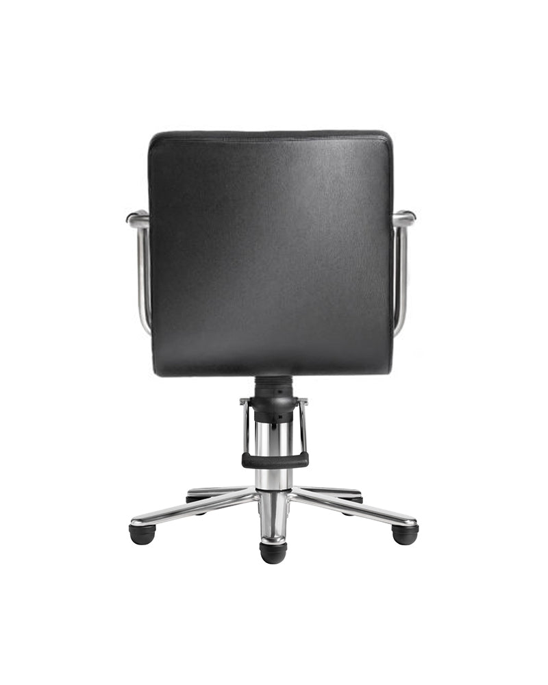 Brother - Black styling chair with chrome X-Base
