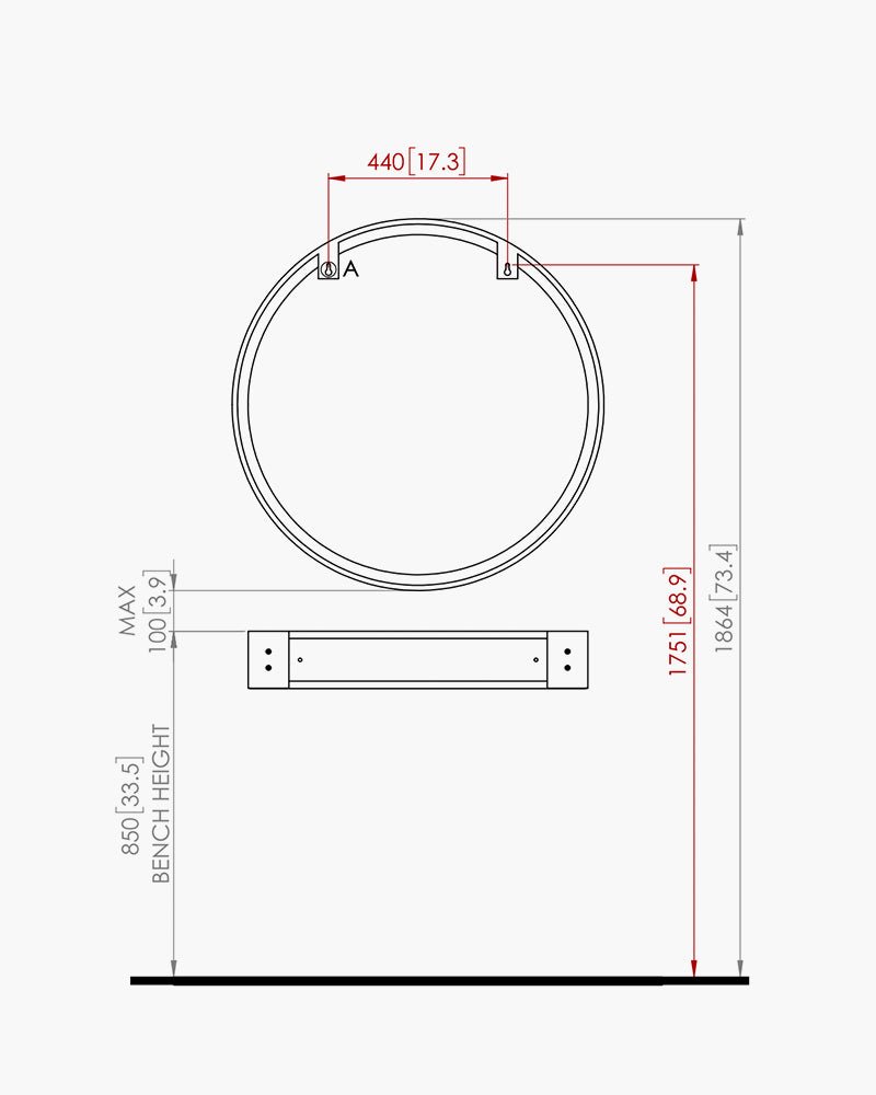 Nero Round spejl Ø90 Comfortel Just Add People